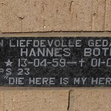 BOTHA Hannes 1959-1994