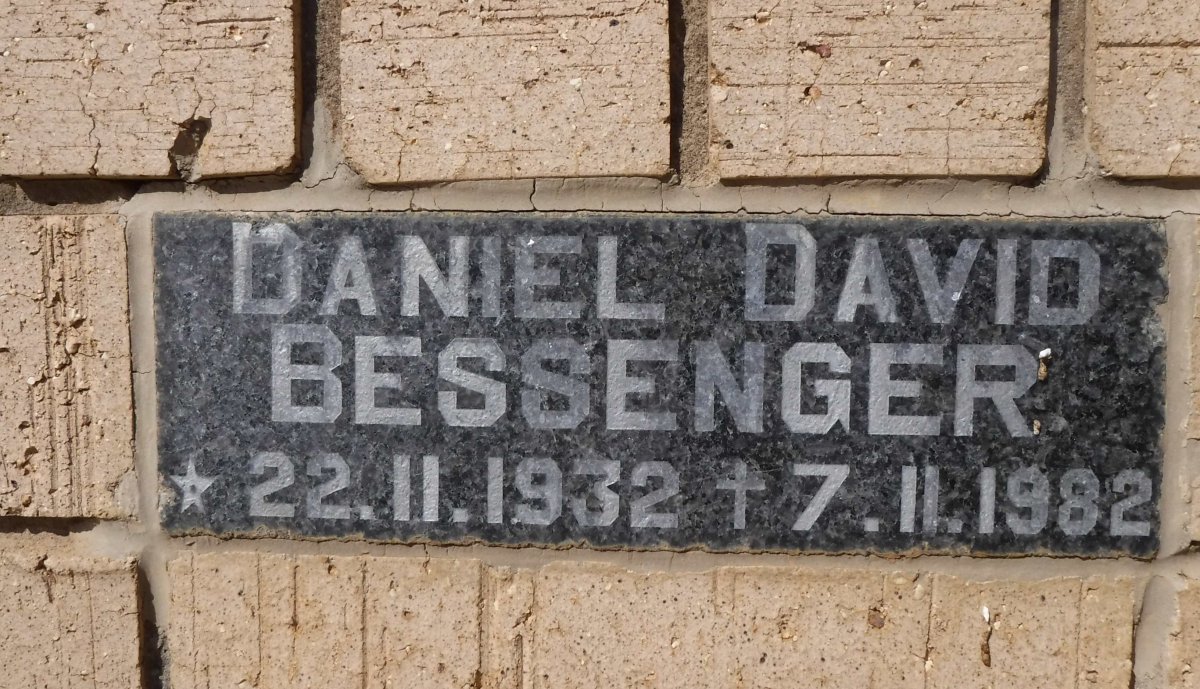 BESSENGER Daniel David 1932-1982