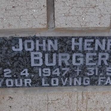 BURGER John Henry 1947-1984