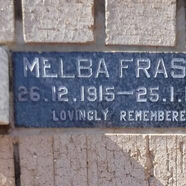 FRASER Melba 1915-1996