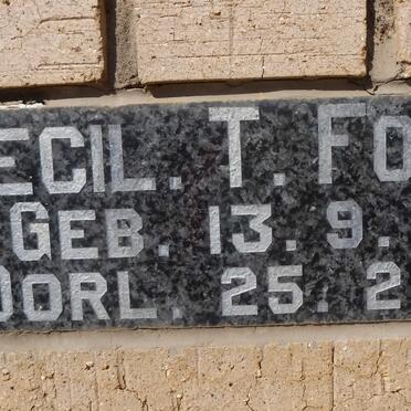 FOURIE Cecil T. 1927-1983