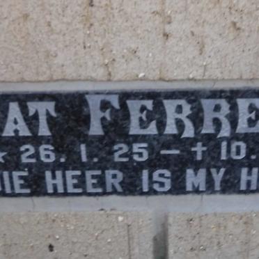 FERREIRA Pat 1925-1990