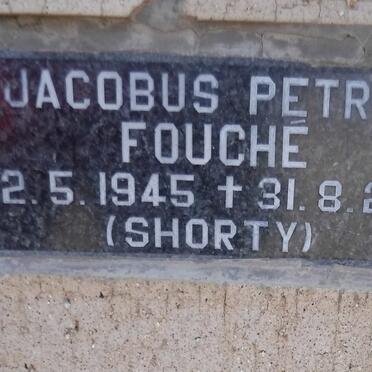 FOUCHE Jacobus Petrus 1945-2002