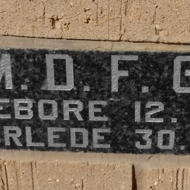 GALE M.D.F. 1910-1984