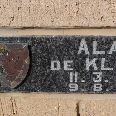 KLERK Alan, de 1963-1982