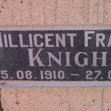 KNIGHT Millicent Frances 1910-1991
