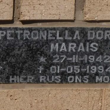MARAIS Petronella Dorothea 1942-1994