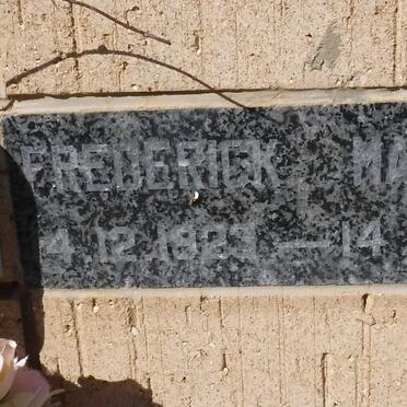 MARKRAM Frederick 1923-1994