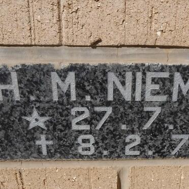 NIEMAN H.M. 1918-1979