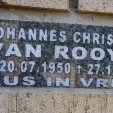 ROOYEN Johannes Christiaan, van 1950-2006