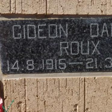 ROUX Gideon Daniel 1915-1995