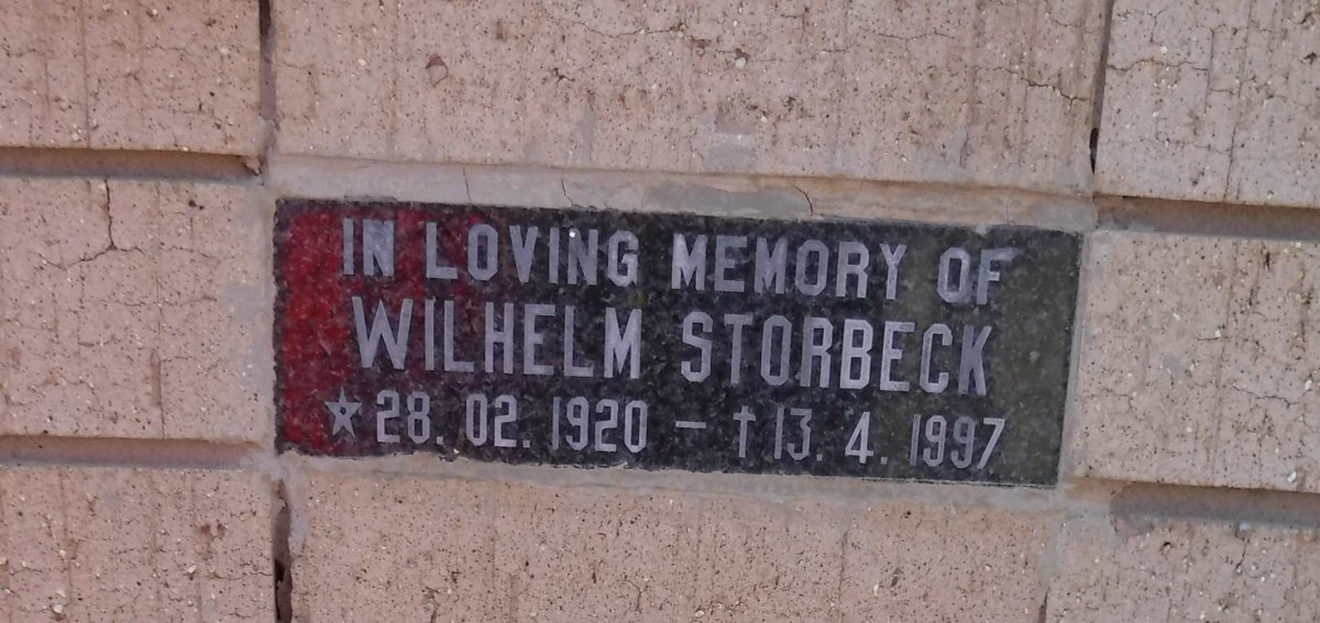 STORBECK Wilhelm 1920-1997