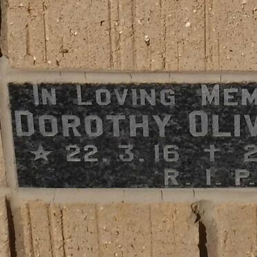 SWAN Dorothy Olive 1916-1988