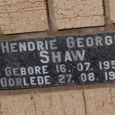 SHAW Hendrie George 1959-1992