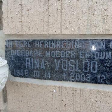 VOSLOO Rina 1940-2003