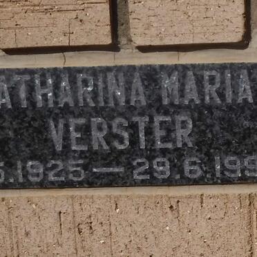 VERSTER Catharina Maria 1925-1994