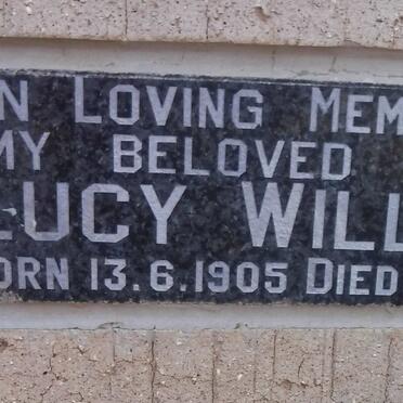 WILLIAMS Lucy 1905-1990