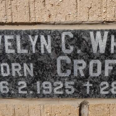 WHEELER Evelyn C. nee CROFFORD 1925-1982