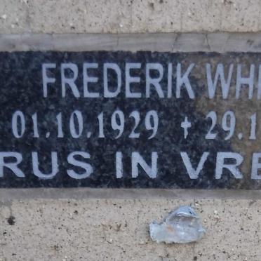 WHITE Frederik 1929-2004