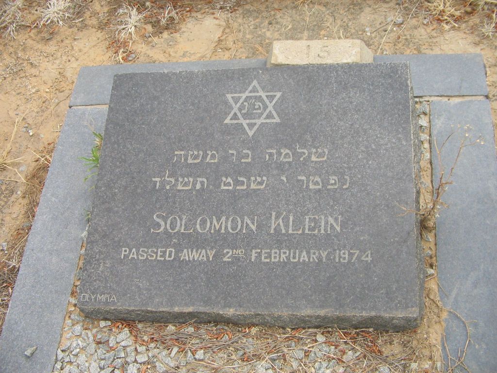 KLEIN Solomon -1974