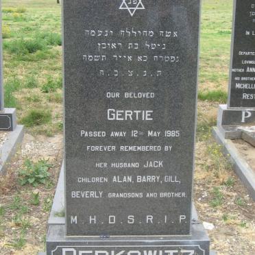 BERKOWITZ Gertie -1985