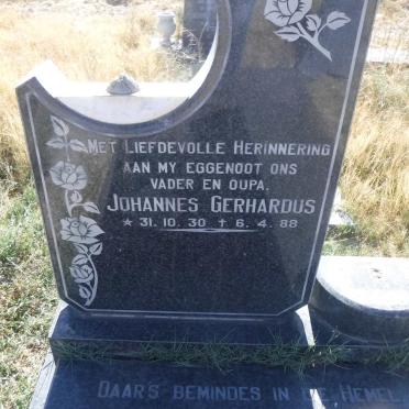 ? Johannes Gerhardus 1930-1988