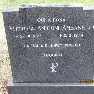 AMBANELLI Vittoria Amigoni 1877-1974