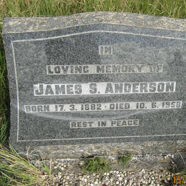 ANDERSON James S. 1882-1958