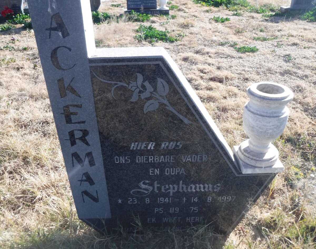 ACKERMAN Stephanus 1941-1997