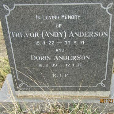 ANDERSON Doris 1909-1972 :: ANDERSON Trevor 1922-1971