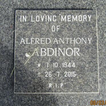 ABDINOR Alfred Anthony 1944-2015