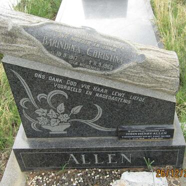 ALLEN Barindina Christina 1917-1968 :: ALLEN John Henry 1943-2019