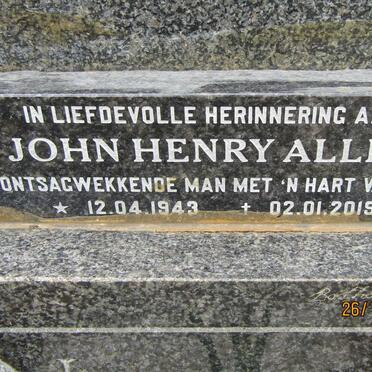 ALLEN Barindina Christina 1917-1968 :: ALLEN John Henry 1943-2019