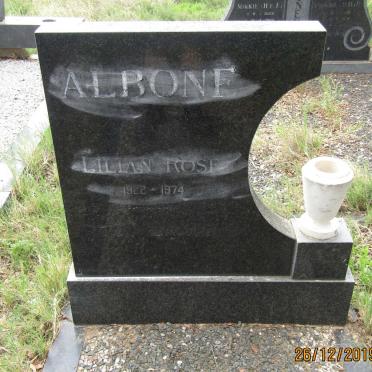 ALBONE Lilian Rose 1922-1974