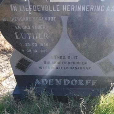 ADENDORFF Luther 1946-1999