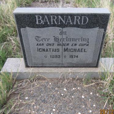 BARNARD Ignatius Michael 1893-1974