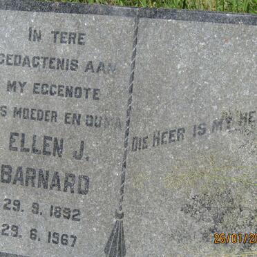 BARNARD Ellen J. 1892-1967