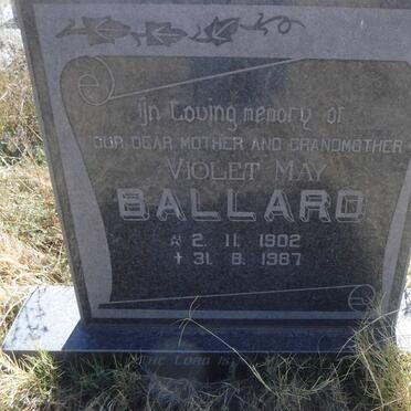BALLARD Violet May 1902-1987