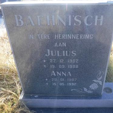 BAEHNISCH Julius 1902-1988 &amp; Anna 1907-1992