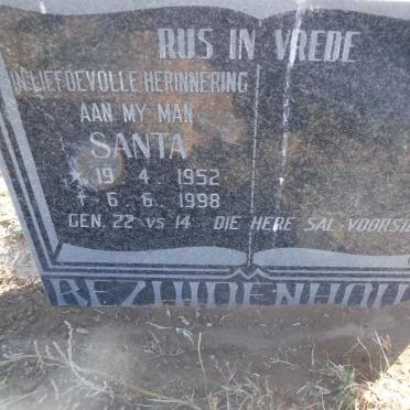 BEZUIDENHOUT Santa 1952-1998