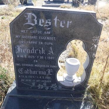 BESTER Hendrik A. 1925-1985 &amp; Catharina E. 1929-2002