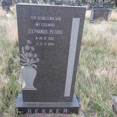 BEKKER Stephanus Petrus 1902-1974