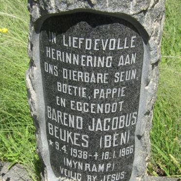 BEUKES Barend Jacobus 1936-1966