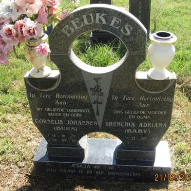 BEUKES Cornelis Johannes 1929-2005 &amp; Erenchia Adriana 1937-