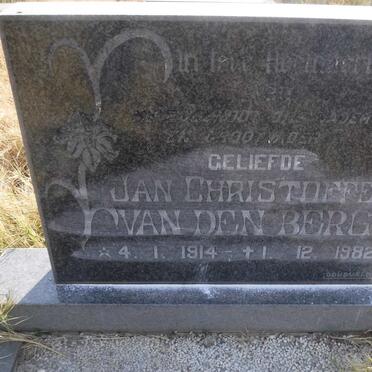 BERG Jan Christoffel, van den 1914-1982