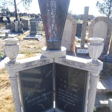 BERGH Elretha, van den 1950-1989