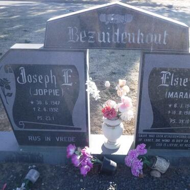 BEZUIDENHOUT Joseph E. 1947-1992 &amp; Elsie C. MARAIS 1949-1985