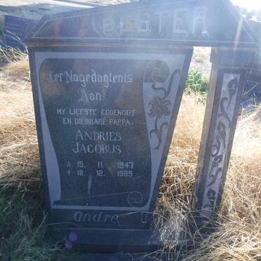 BESTER Andries Jacobus 1947-1985