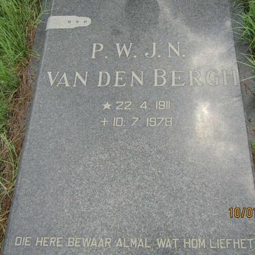 BERGH P.W.J.N., van den 1911-1978