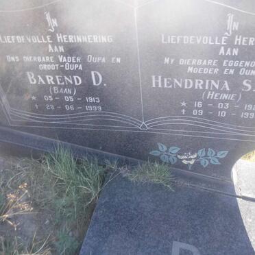 BIERMAN Barend D. 1913-1999 &amp; Hendrina S.M.M. 1923-1993